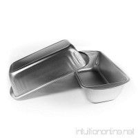 Bread Pans | Medium Loaf Pans for Baking Bread | Metal Loaf Pans for Loaves of Bread | Rectangular Bakeware Set for Banana - Pound Cake and Pan - B076G5ZJD9